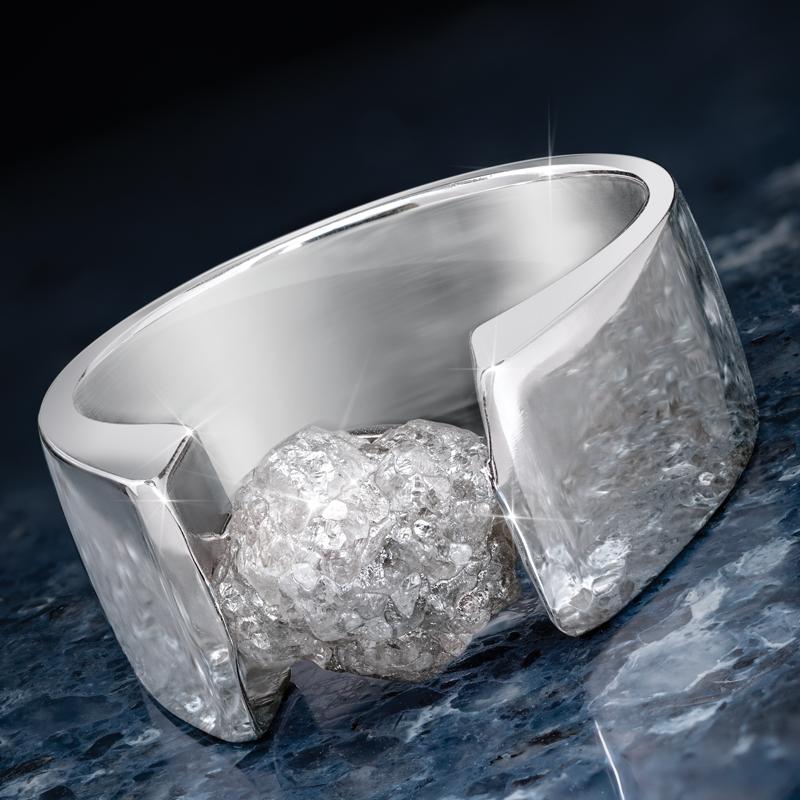 Rugged Diamond Men's Ring
